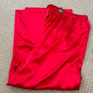 Daily Drills Red Silky Resort Pants
